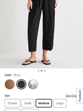 a.n.a Black Cropped Straight-Leg Ankle Pants